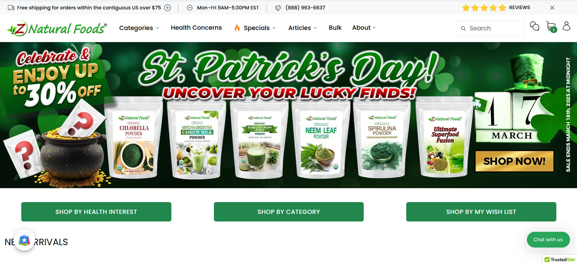 Z Natural Foods - Shopify Store